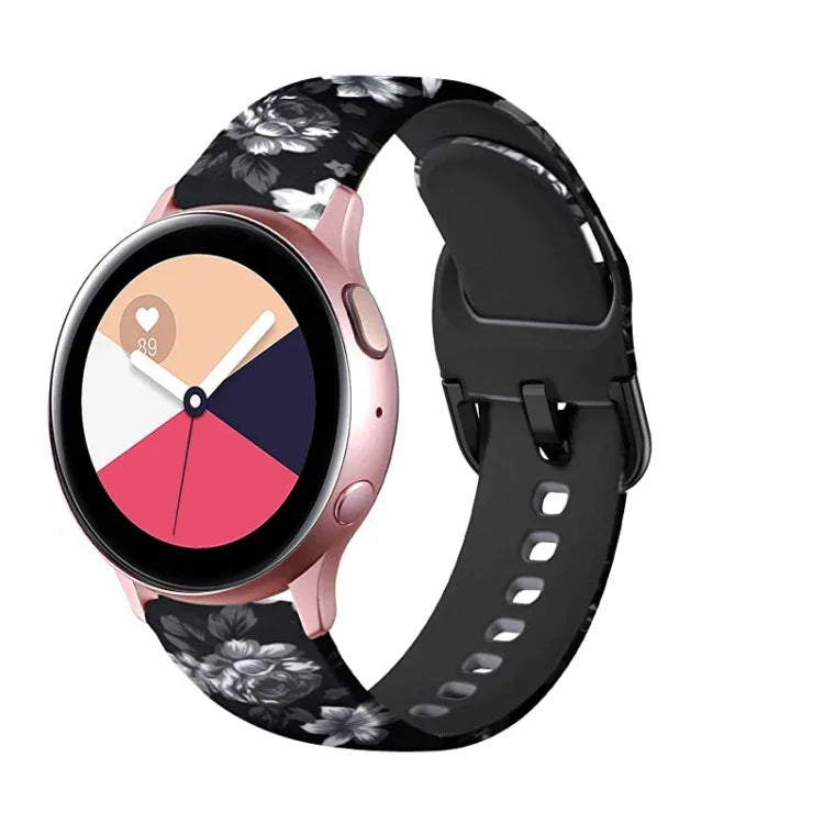 Pulseira de substituição em silicone com impressão, para Samsung Galaxy Watch 42mm