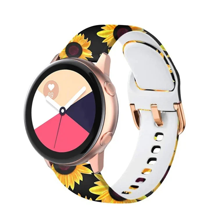 Pulseira de substituição em silicone com impressão, para Samsung Galaxy Watch 42mm