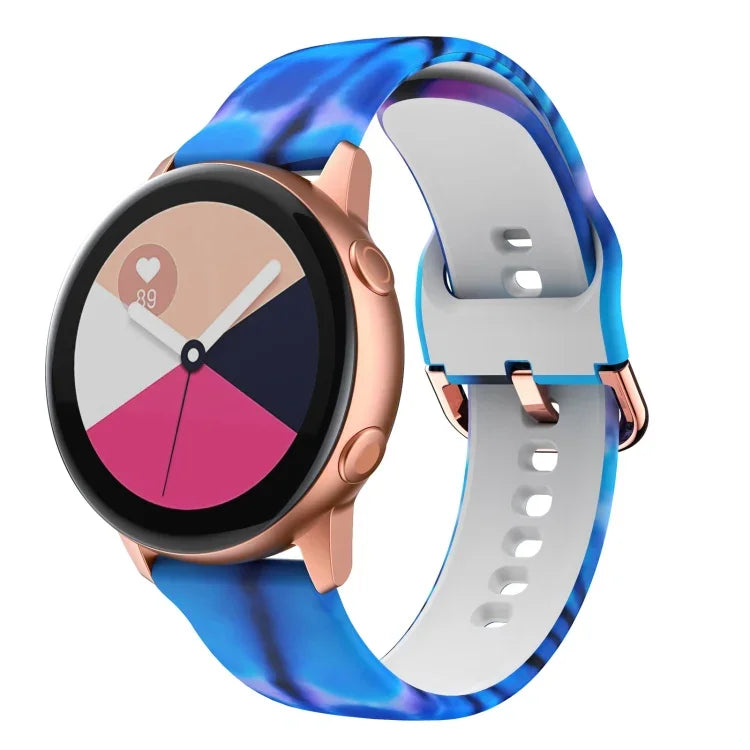 Pulseira de substituição em silicone com impressão, para Samsung Galaxy Watch 42mm
