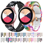 Pulseira de substituição em silicone com impressão, para Samsung Galaxy Watch 42mm