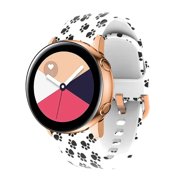Pulseira de substituição em silicone com impressão, para Samsung Galaxy Watch 46mm