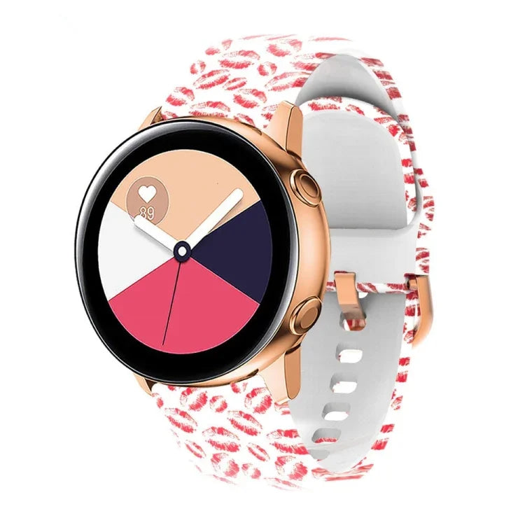 Pulseira de substituição em silicone com impressão, para Samsung Galaxy Watch 46mm