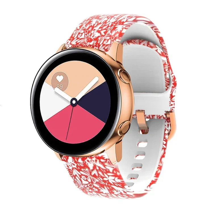 Pulseira de substituição em silicone com impressão, para Samsung Galaxy Watch 46mm