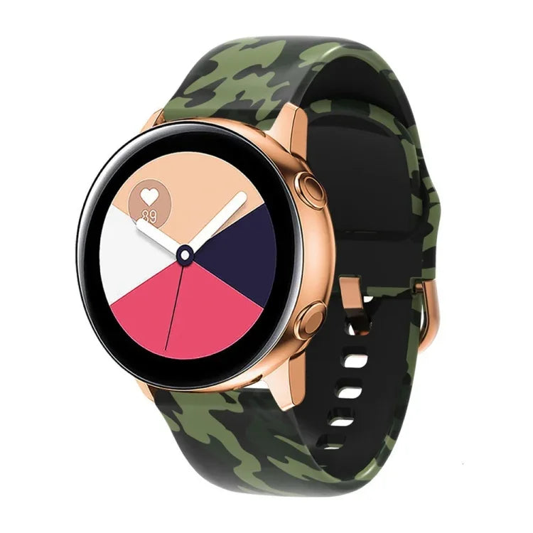 Pulseira de substituição em silicone com impressão, para Samsung Galaxy Watch 46mm