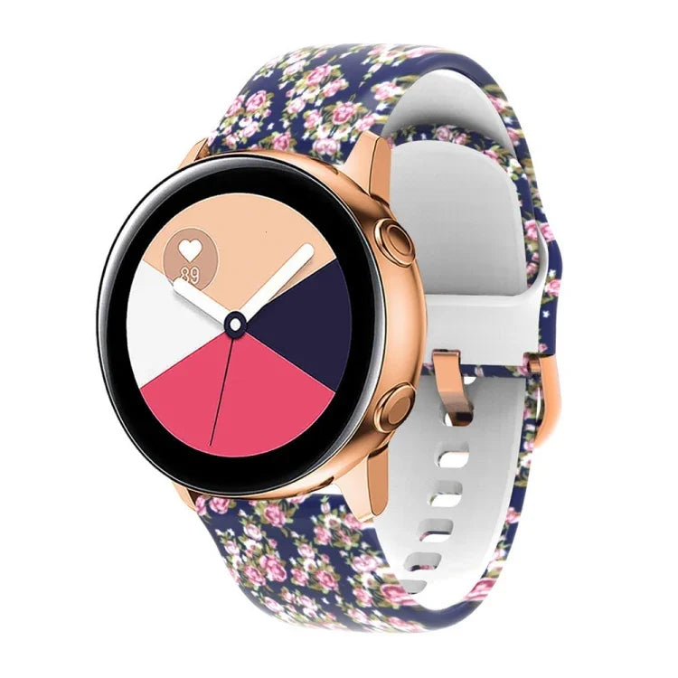 Pulseira de substituição em silicone com impressão, para Samsung Galaxy Watch 46mm