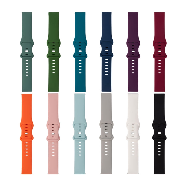 Correia de Substituição em Silicone com 8 Fivelas para Relógio, Para Samsung Galaxy Watch Active, Para Huawei Watch GT 2 42mm, Para Huawei Watch GT 2 46mm, Para Huawei Watch GT 2e 46mm