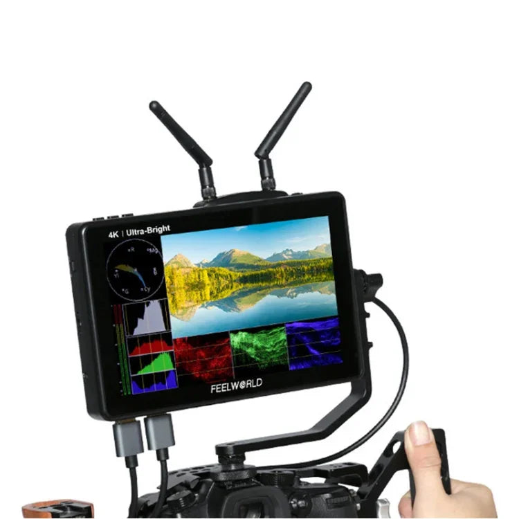 FEELWORLD LUT7 PRO Ecrã LCD 7 polegadas 1920x1200 HDMI 4K Destaque 2200Nits Monitor de Câmara Tátil, LUT7 PRO