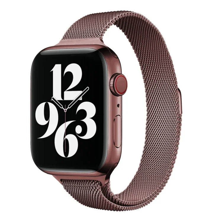 Milan Loopback Small Waist Replacement Watchband For Apple Watch Series, 7 41mm / 6 & SE & 5 & 4 40mm / 3 & 2 & 1 38mm, 7 45mm / 6 & SE & 5 & 4 44mm / 3 & 2 & 1 42mm