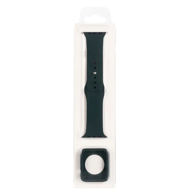 Conjunto de Correia de Substituição em Silicone + Capa Protetora para Relógio, Para Apple Watch Series 3 & 2 & 1 38mm, Para Apple Watch Series 3 & 2 & 1 42mm