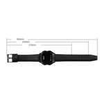 Relógio Eletrónico SKMEI 1650 com Display Digital LED e Botão Luminoso Tátil, Versão com Correia de Couro