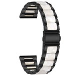 Correia de Substituição em Aço com Três Contas + Resina, Para Relógio Inteligente Samsung 20mm, Para Relógio Inteligente Samsung 22mm