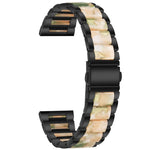 Correia de Substituição em Aço com Três Contas + Resina, Para Relógio Inteligente Samsung 20mm, Para Relógio Inteligente Samsung 22mm