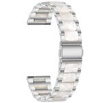 Correia de Substituição em Aço com Três Contas + Resina, Para Relógio Inteligente Samsung 20mm, Para Relógio Inteligente Samsung 22mm