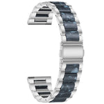 Correia de Substituição em Aço com Três Contas + Resina, Para Relógio Inteligente Samsung 20mm, Para Relógio Inteligente Samsung 22mm