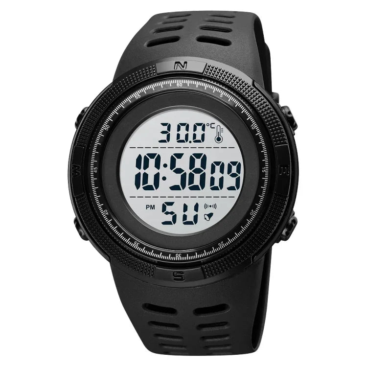 Relógio Eletrónico Luminoso Multifuncional SKMEI 1681 com Display Digital LED, Suporta Medição de Temperatura Corporal/Ambiental