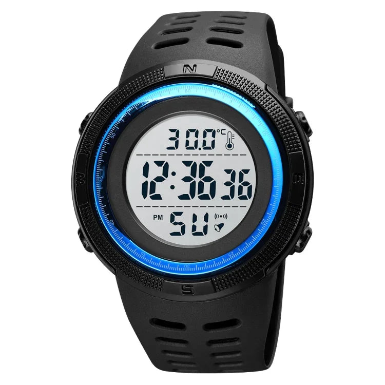 Relógio Eletrónico Luminoso Multifuncional SKMEI 1681 com Display Digital LED, Suporta Medição de Temperatura Corporal/Ambiental