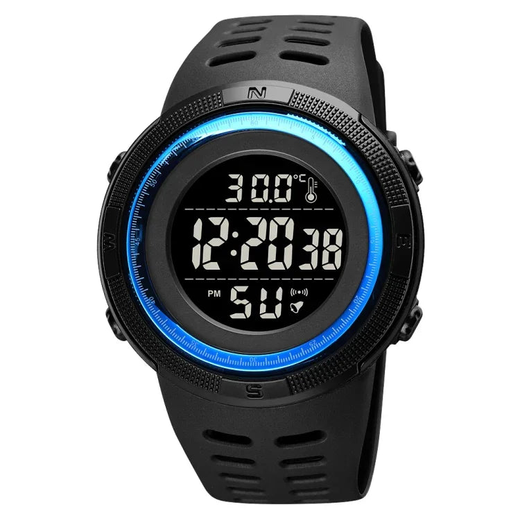 Relógio Eletrónico Luminoso Multifuncional SKMEI 1681 com Display Digital LED, Suporta Medição de Temperatura Corporal/Ambiental
