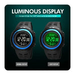 Relógio Eletrónico Luminoso Multifuncional SKMEI 1681 com Display Digital LED, Suporta Medição de Temperatura Corporal/Ambiental