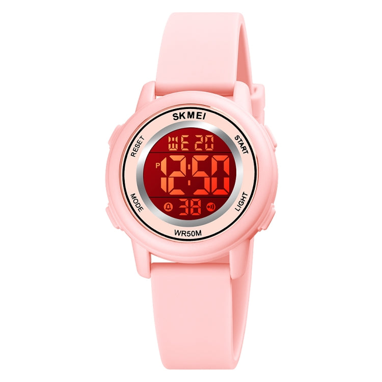 Relógio Eletrónico SKMEI 1721 com Mostrador Redondo Triplo, Display Digital LED Luminoso e Correia de Silicone