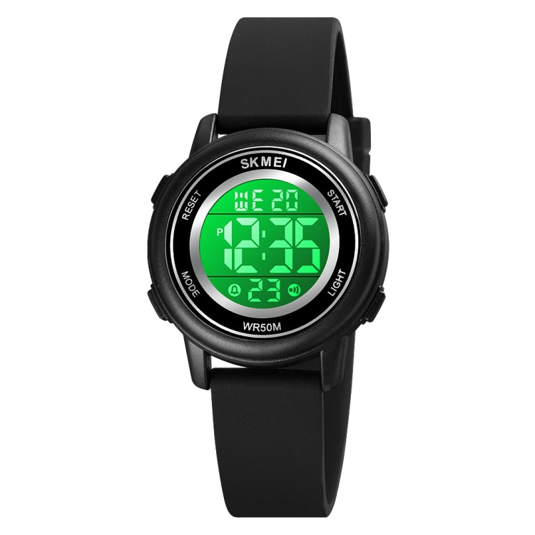 Relógio Eletrónico SKMEI 1721 com Mostrador Redondo Triplo, Display Digital LED Luminoso e Correia de Silicone