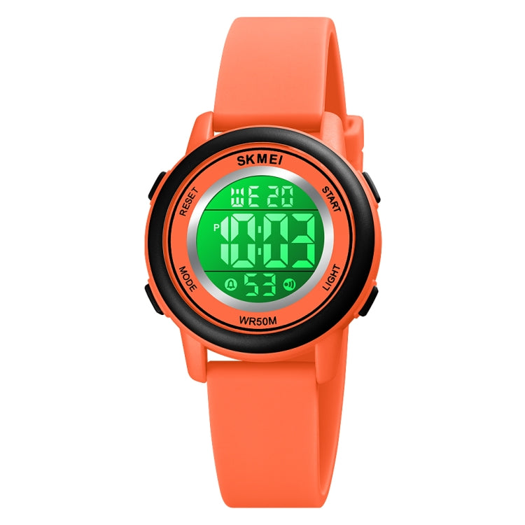 Relógio Eletrónico SKMEI 1721 com Mostrador Redondo Triplo, Display Digital LED Luminoso e Correia de Silicone