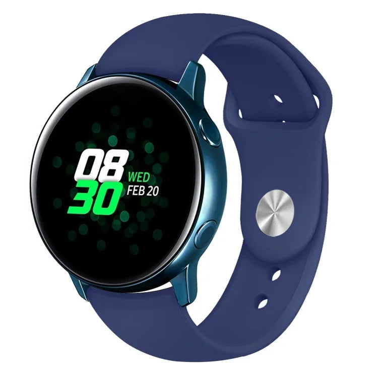 Para Galaxy Watch Active 2 Smartwatch Correia de Pulso em Silicone Cor Sólida, L, S