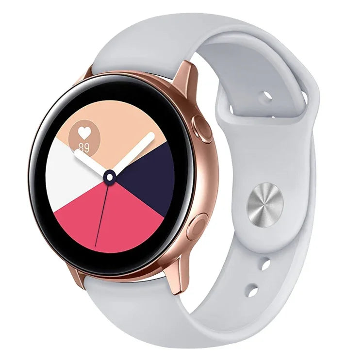 Para Galaxy Watch Active 2 Smartwatch Correia de Pulso em Silicone Cor Sólida, L, S