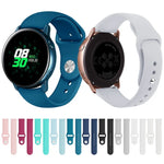 Para Galaxy Watch Active 2 Smartwatch Correia de Pulso em Silicone Cor Sólida, L, S