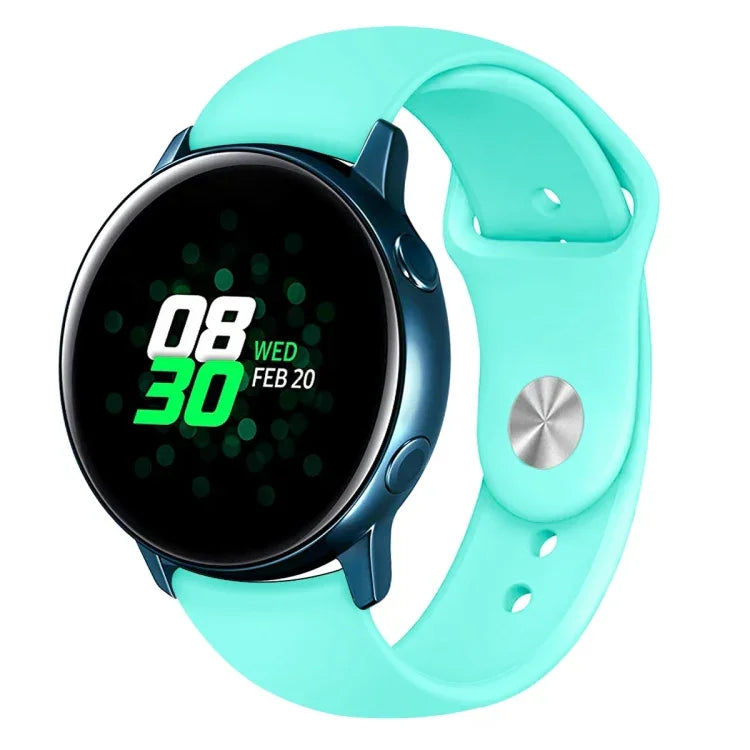 Para Galaxy Watch Active 2 Smartwatch Correia de Pulso em Silicone Cor Sólida, L, S