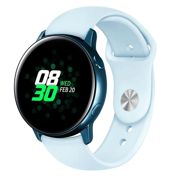 Para Galaxy Watch Active 2 Smartwatch Correia de Pulso em Silicone Cor Sólida, L, S