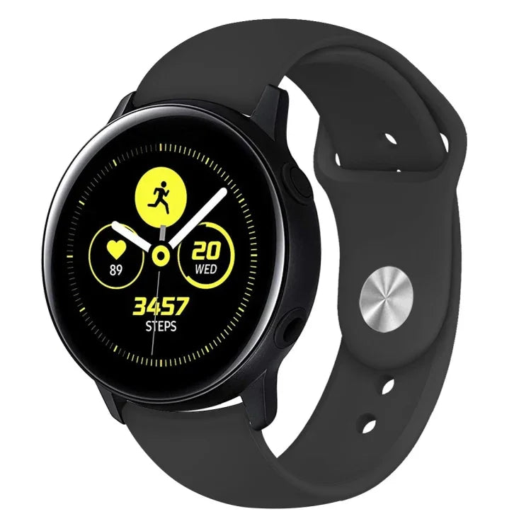 Para Galaxy Watch Active 2 Smartwatch Correia de Pulso em Silicone Cor Sólida, L, S