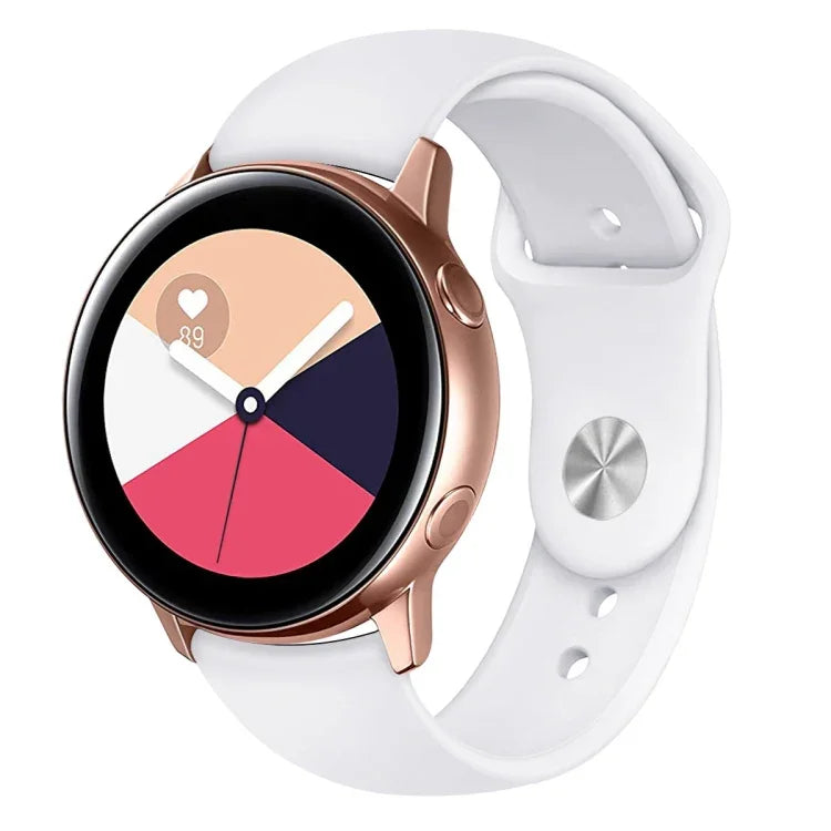 Para Galaxy Watch Active 2 Smartwatch Correia de Pulso em Silicone Cor Sólida, L, S
