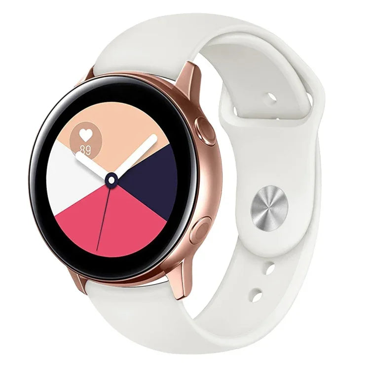 Para Galaxy Watch Active 2 Smartwatch Correia de Pulso em Silicone Cor Sólida, L, S