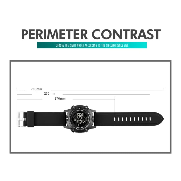SKMEI 1762 Relógio Eletrónico Luminoso Impermeável com Mostrador Digital LED Triplo e Duplo Horário, SKMEI 1762