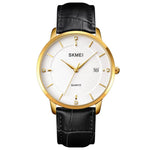 SKMEI 1801 Relógio de Quartzo Casual com Calendário para Homem