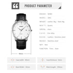 SKMEI 1801 Relógio de Quartzo Casual com Calendário para Homem