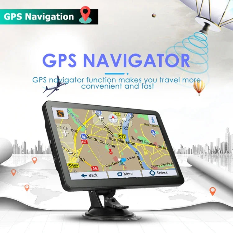 Navegador GPS para Carro de 7 polegadas, Ecrã Capacitivo 8G+256M, Alta Configuração, Especificação: Mapa Rússia + Bielorrússia + Ucrânia, Mapa Rússia + Bielorrússia + Ucrânia