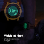 NORTH EDGE Mars Relógio Desportivo Inteligente Digital Luminoso e Impermeável para Homem, Suporta Alarme, Contagem Decrescente e Modo Desportivo