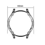 Capa protetora oca de TPU com eletroplating, para Samsung Galaxy Watch4 Classic 42mm, para Samsung Galaxy Watch4 Classic 46mm