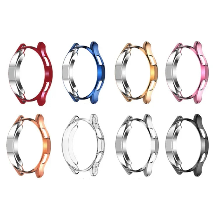 Capa protetora oca de TPU com eletroplating, para Samsung Galaxy Watch4 Classic 42mm, para Samsung Galaxy Watch4 Classic 46mm