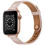 Correia de Substituição em Pele Estilo Casal 14mm para Apple Watch Series, 7 41mm / 6 & SE & 5 & 4 40mm / 3 & 2 & 1 38mm, 7 45mm / 6 & SE & 5 & 4 44mm / 3 & 2 & 1 42mm