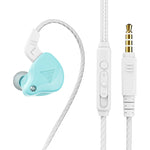 QKZ AK6-X Auricular Desportivo com Subwoofer com Fio Intra-auricular 3.5mm com Microfone, Comprimento do Cabo: Cerca de 1.2m, 1 Unidade