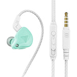 QKZ AK6-X Auricular Desportivo com Subwoofer com Fio Intra-auricular 3.5mm com Microfone, Comprimento do Cabo: Cerca de 1.2m, 1 Unidade