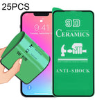 25 PCS Película Cerâmica 9D Cola Total para Ecrã Completo, Para iPhone 13 mini (25 PCS), Para iPhone 13 / 13 Pro (25 PCS), Para iPhone 13 Pro Max (25 PCS)