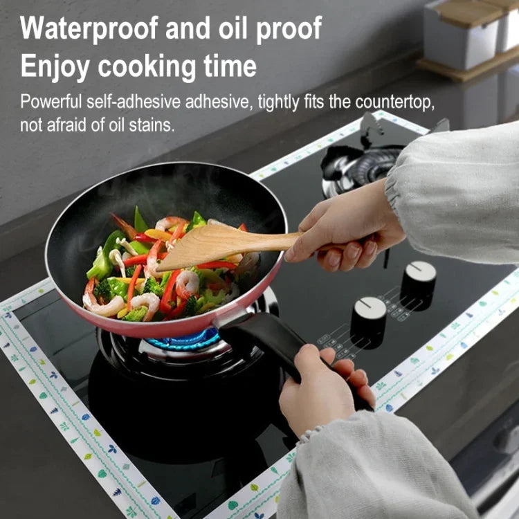 Autocolantes de costura para cozinha, impermeáveis, anti-mofo, à prova de humidade e alta temperatura, fundo branco