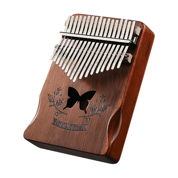 Kalimba de Madeira de Acácia com 17 Tons, Instrumento Musical de Piano de Polegar