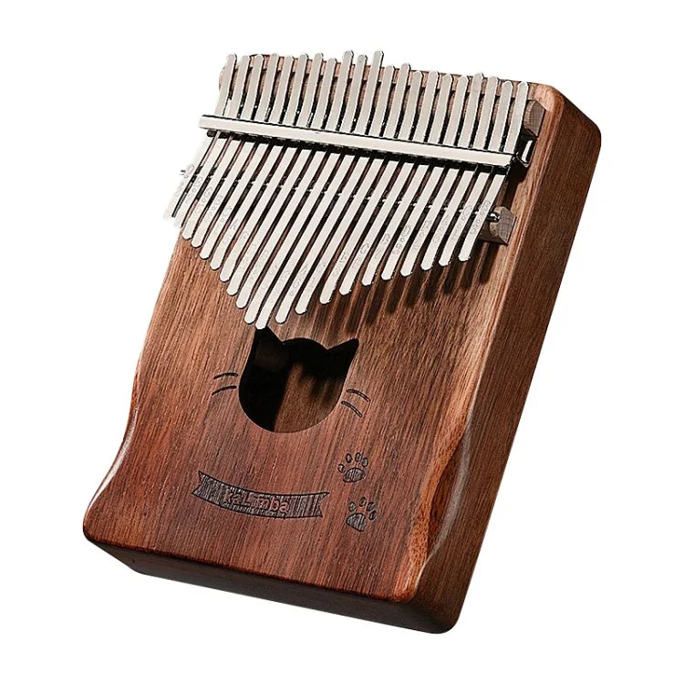 Kalimba de Madeira de Acácia com 21 Tons, Instrumento Musical de Piano de Polegar