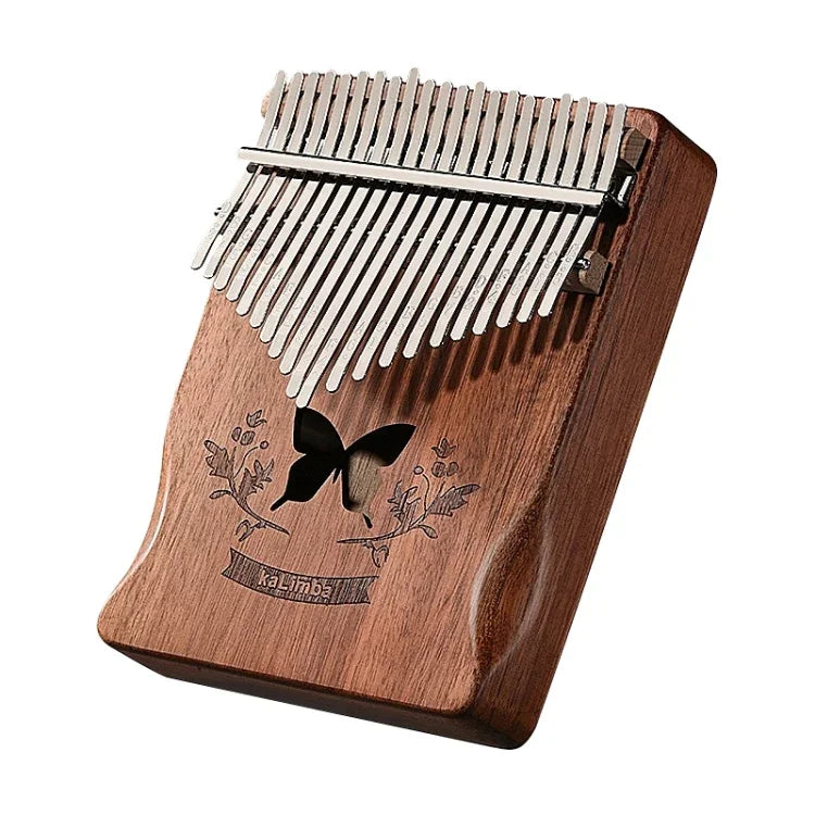 Kalimba de Madeira de Acácia com 21 Tons, Instrumento Musical de Piano de Polegar