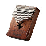 Kalimba de Madeira de Acácia com 21 Tons, Instrumento Musical de Piano de Polegar