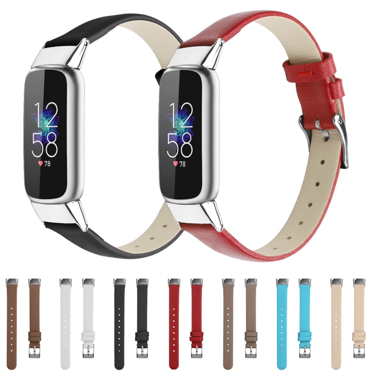 For Fitbit Luxe Leather Replacement Strap Watchband, S, L